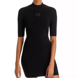 Women’s Brand New Alexander Wang Mock Neck Mini Bodycon Dress